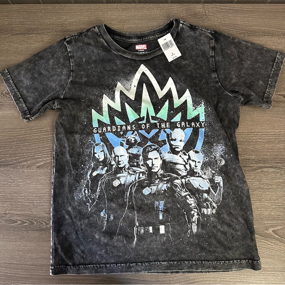 Guardians of the Galaxy Boys M Tee Heathered NWT